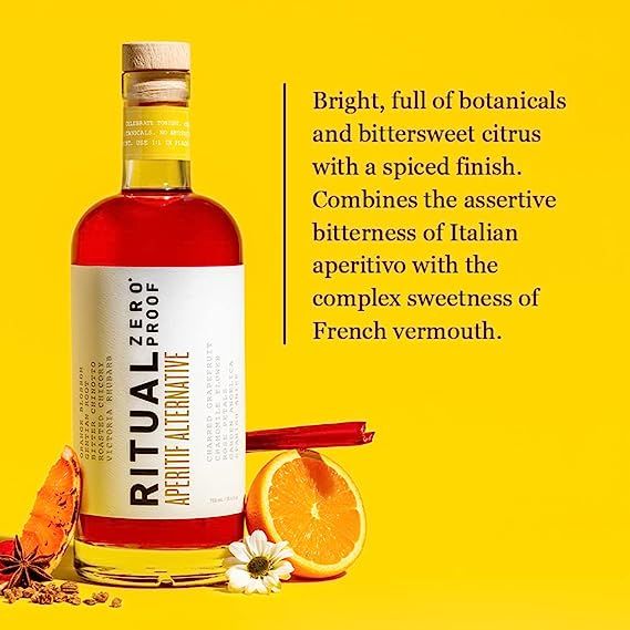 RITUAL ZERO PROOF Tequila & Aperitif Alternatives | Award-Winning Non-Alcoholic Spirits | 25.4 Fl Oz (750ml) Each | Zero Calories | Keto, Paleo & Low Carb Diet Friendly | Alcohol Free Siesta