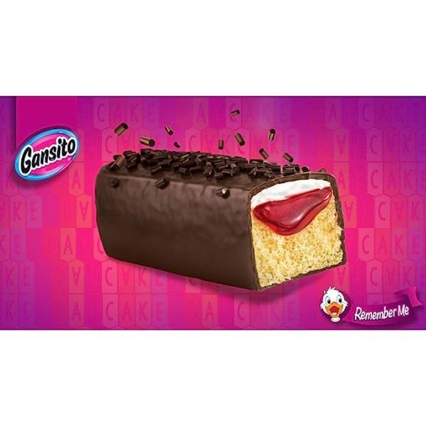 Marinela Gansito Strawberry and Crème Filled Snack Cakes | 1 pack (8 count)