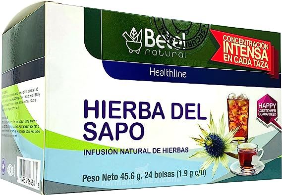 Premium Hierba del Sapo (Mexican Thistle) Tea by Betel Natural - Healthy Detox Like Grandma Used - 24 Tea Bags